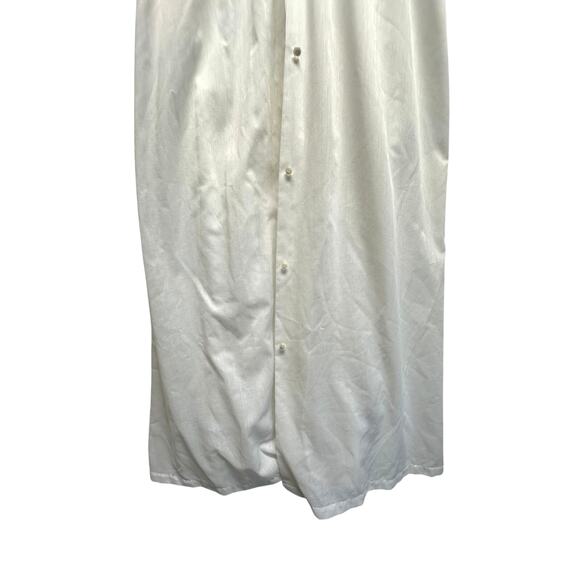 Vintage Gilead White Embroidered Nightgown & Robe Set Medium Cottagecore Lace - Picture 2 of 16